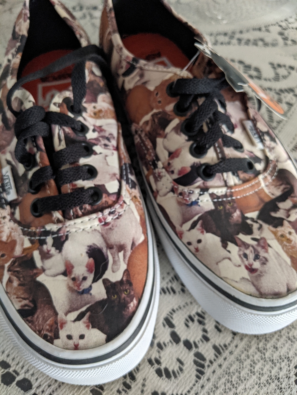 Rare Authentic Collectible Vans Cat Kitten Sneaker Lace Up Veterinary Retro Gift